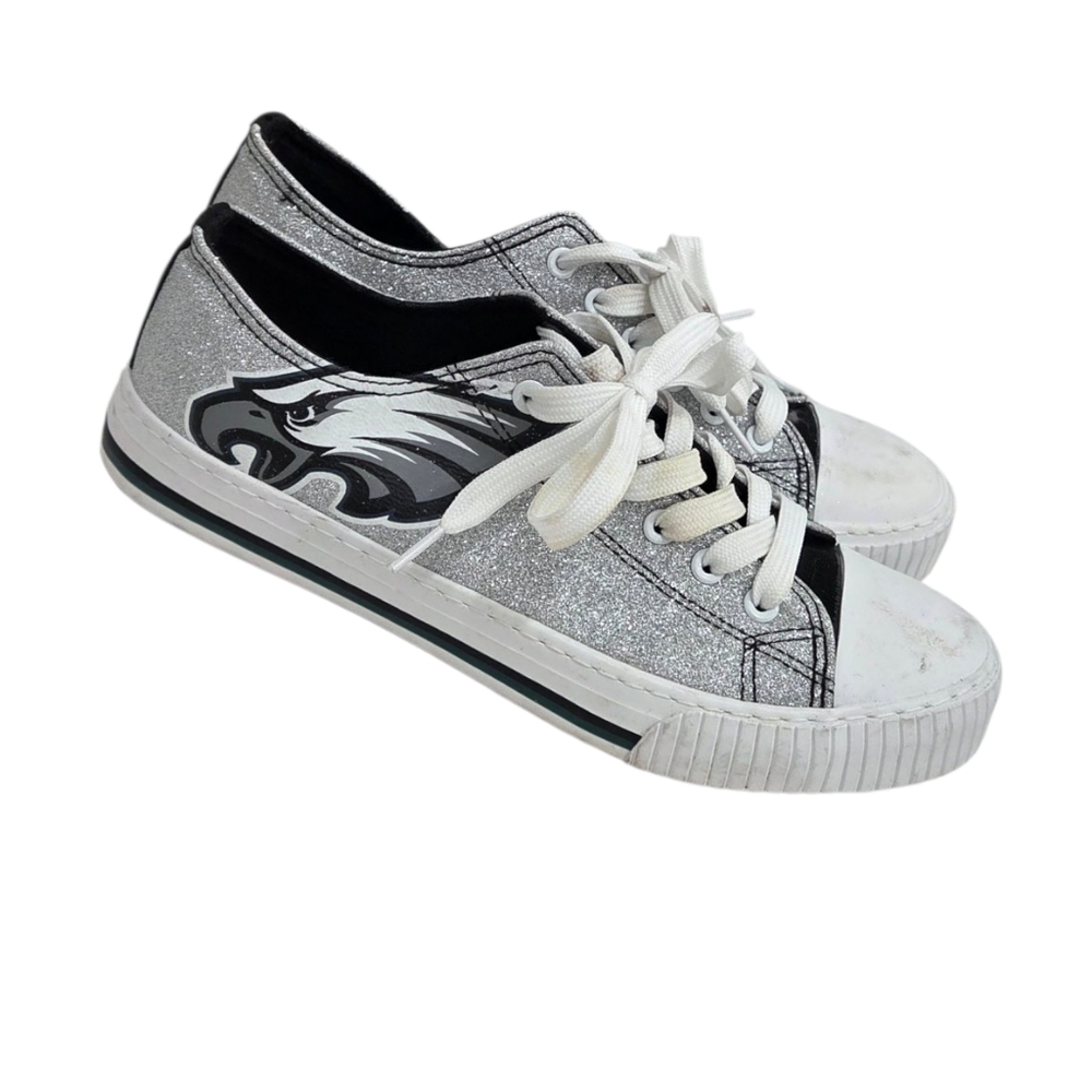 NFL Philadelphia Eagles Glittery Womens  Sneakers Sz 10